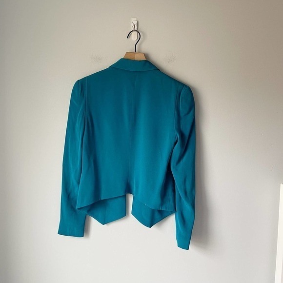 Rebecca Minkoff Women's Blue 100% Silk One Button Blazer Size Small - Picture 4 of 4